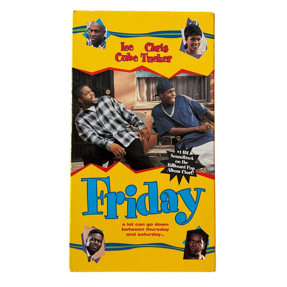 Friday VHS Ice Cube Chris Tucker Classic comedy 1995 hip hop film rap movie